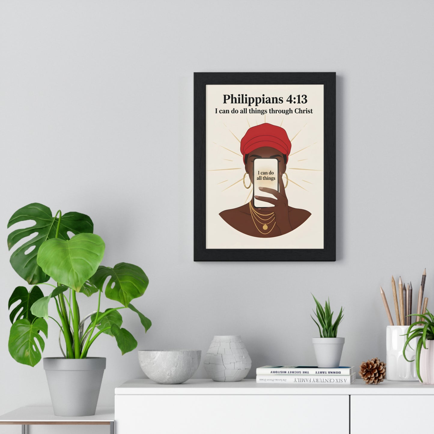Inspirational Vertical Framed Poster