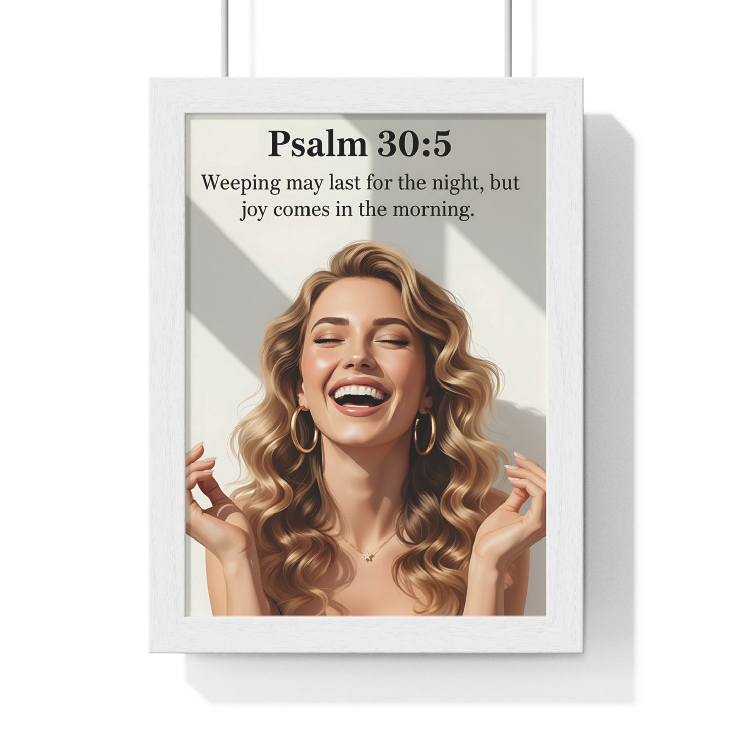 Psalm 30:5 Quote, Wall Art