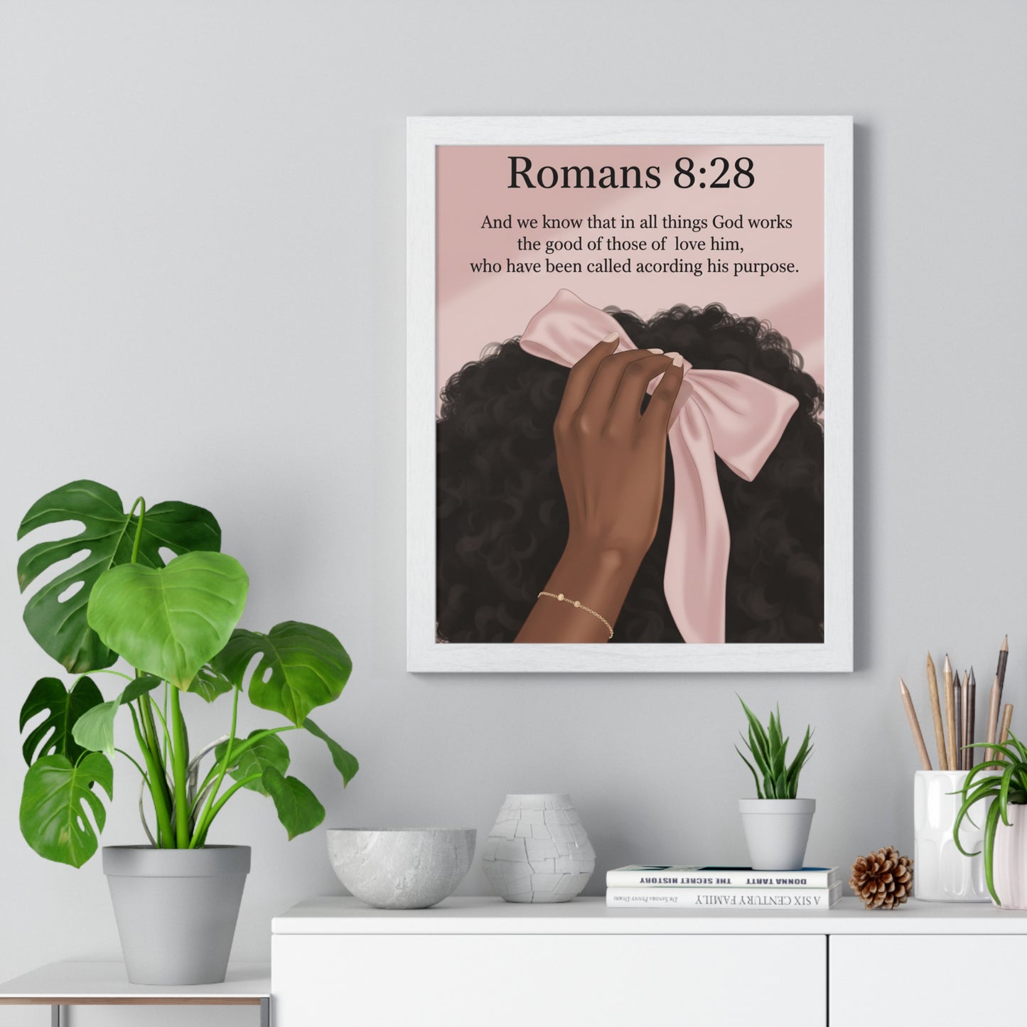 Christian Decor, Home Office Decor, Gift for Women
