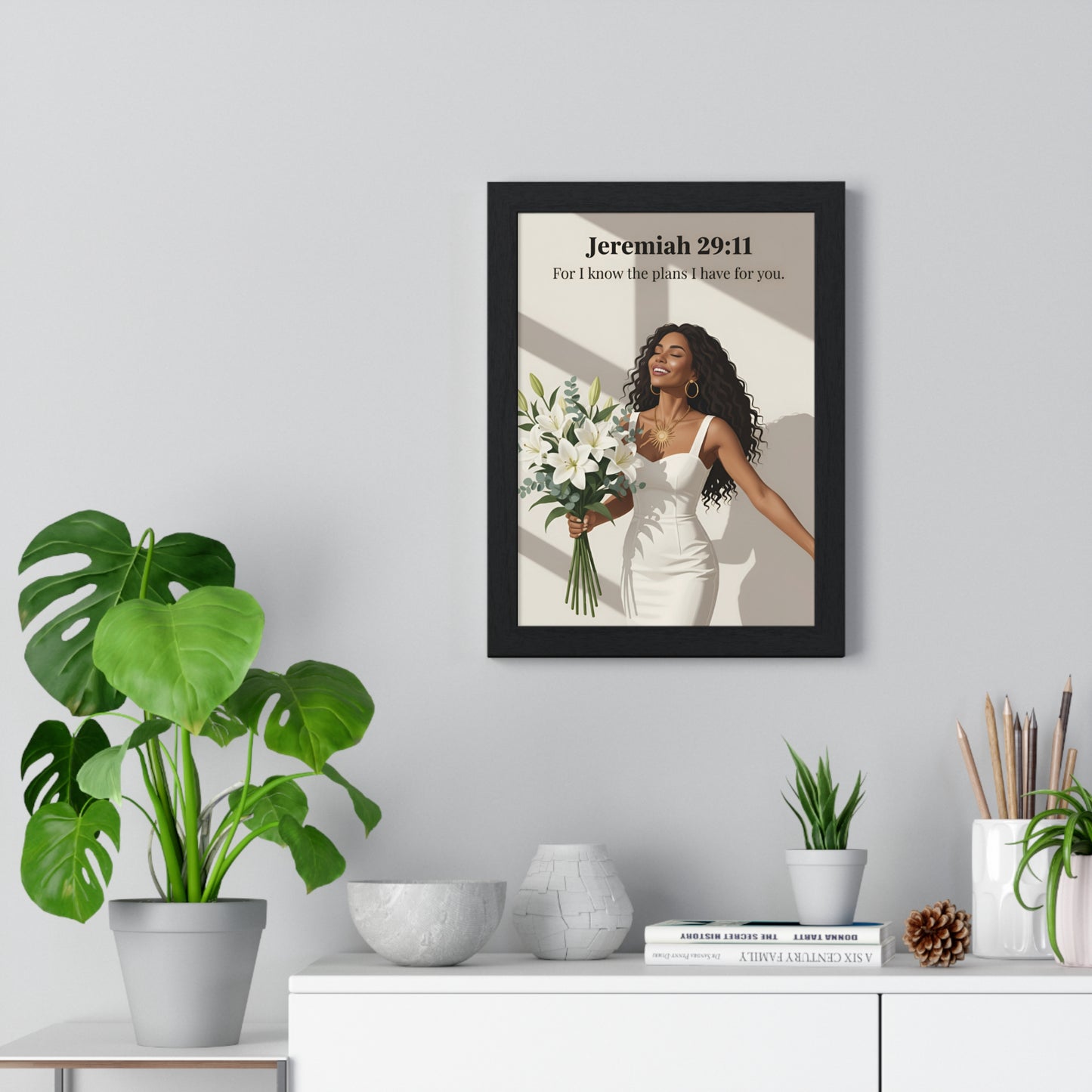 Inspirational Vertical Framed