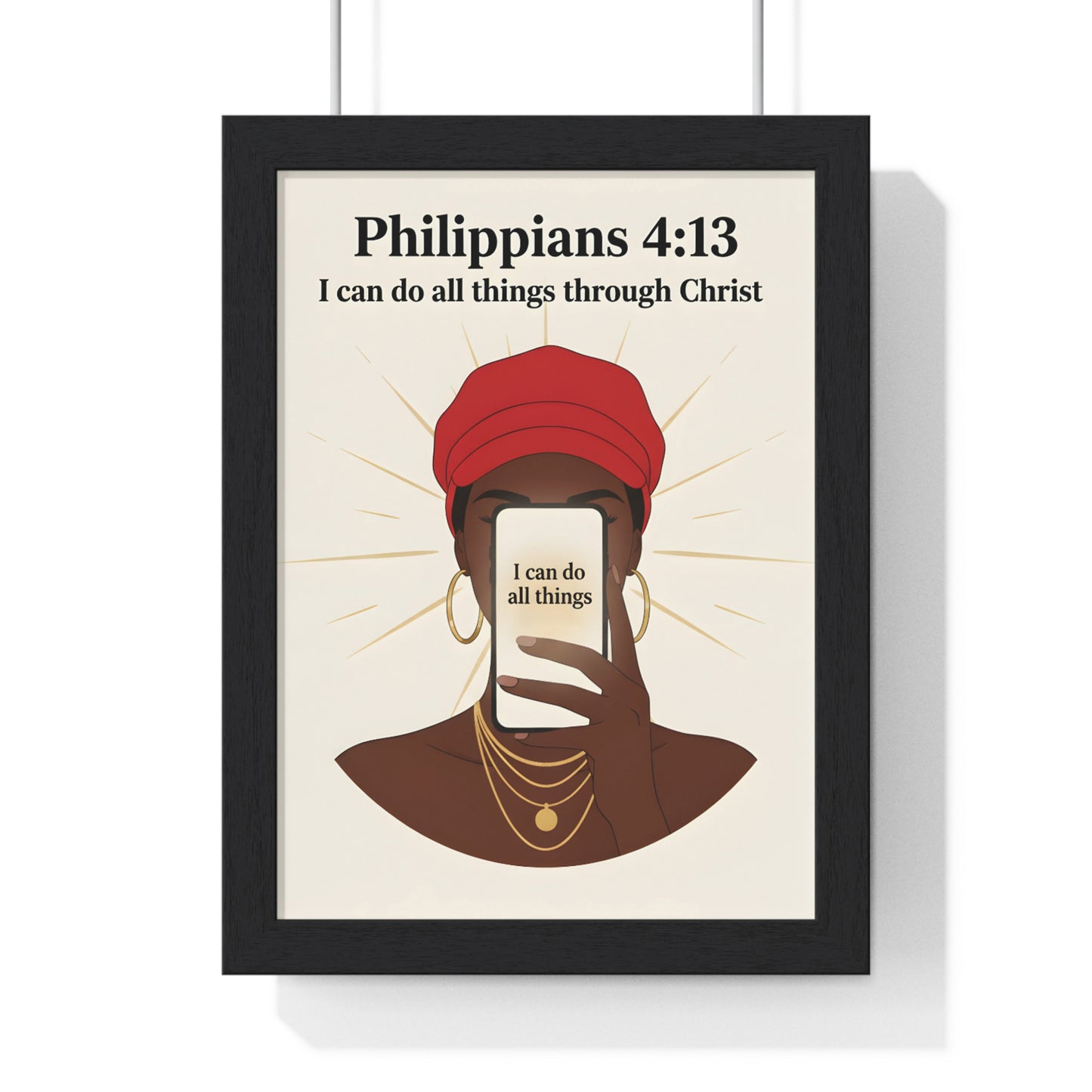 Inspirational Vertical Framed Poster