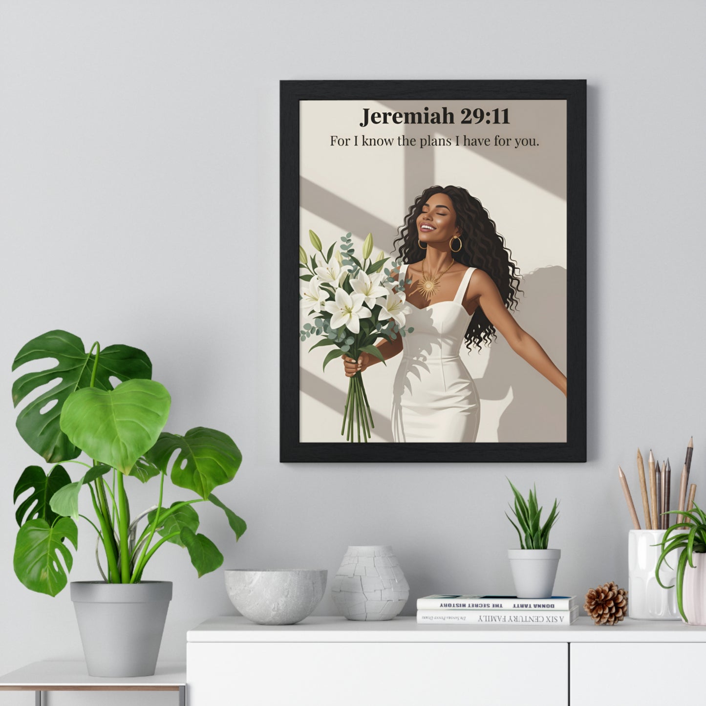 Inspirational Vertical Framed