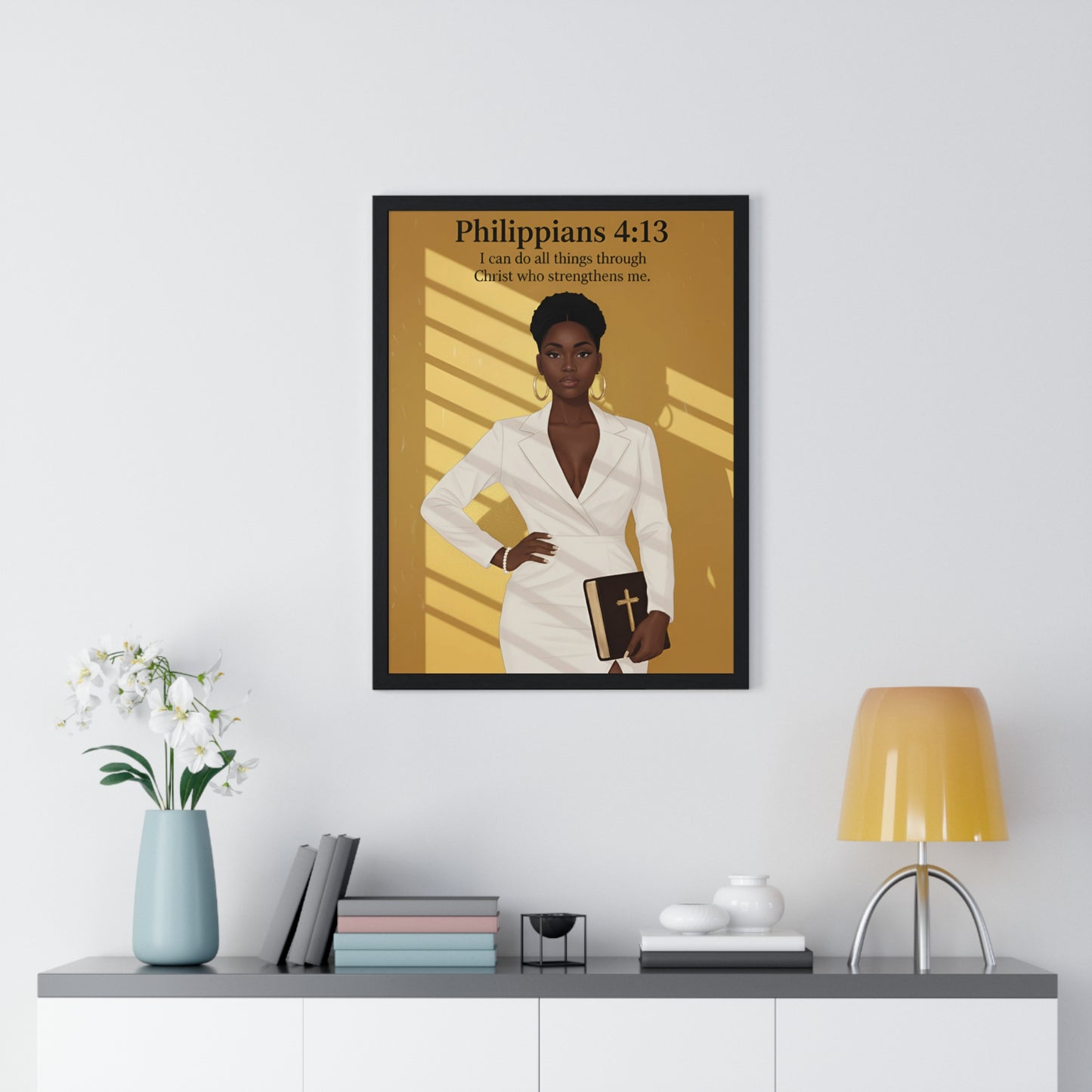 Faith-Inspired Vertical Framed Poster