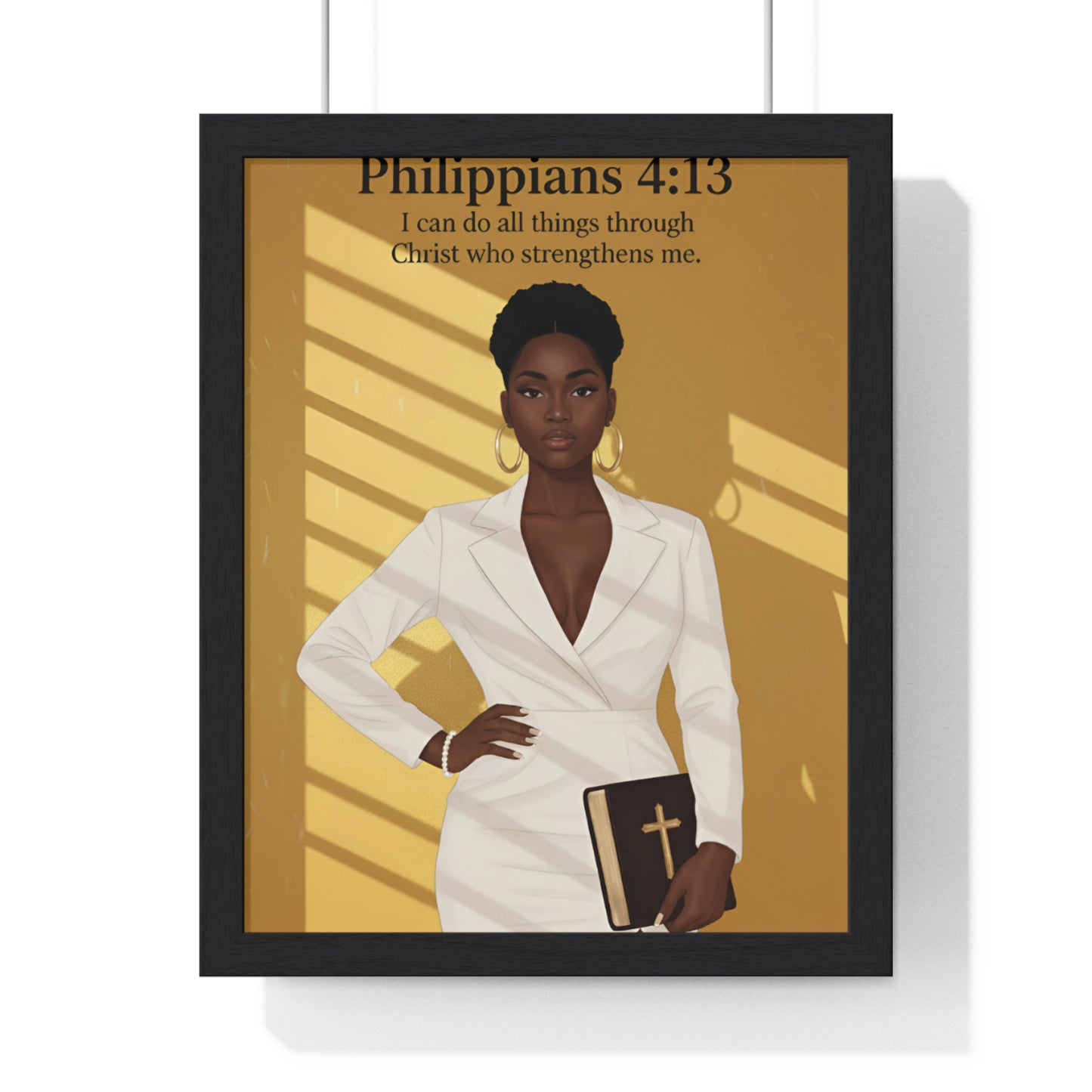 Faith-Inspired Vertical Framed Poster