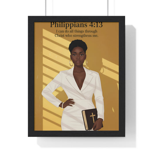 Faith-Inspired Vertical Framed Poster