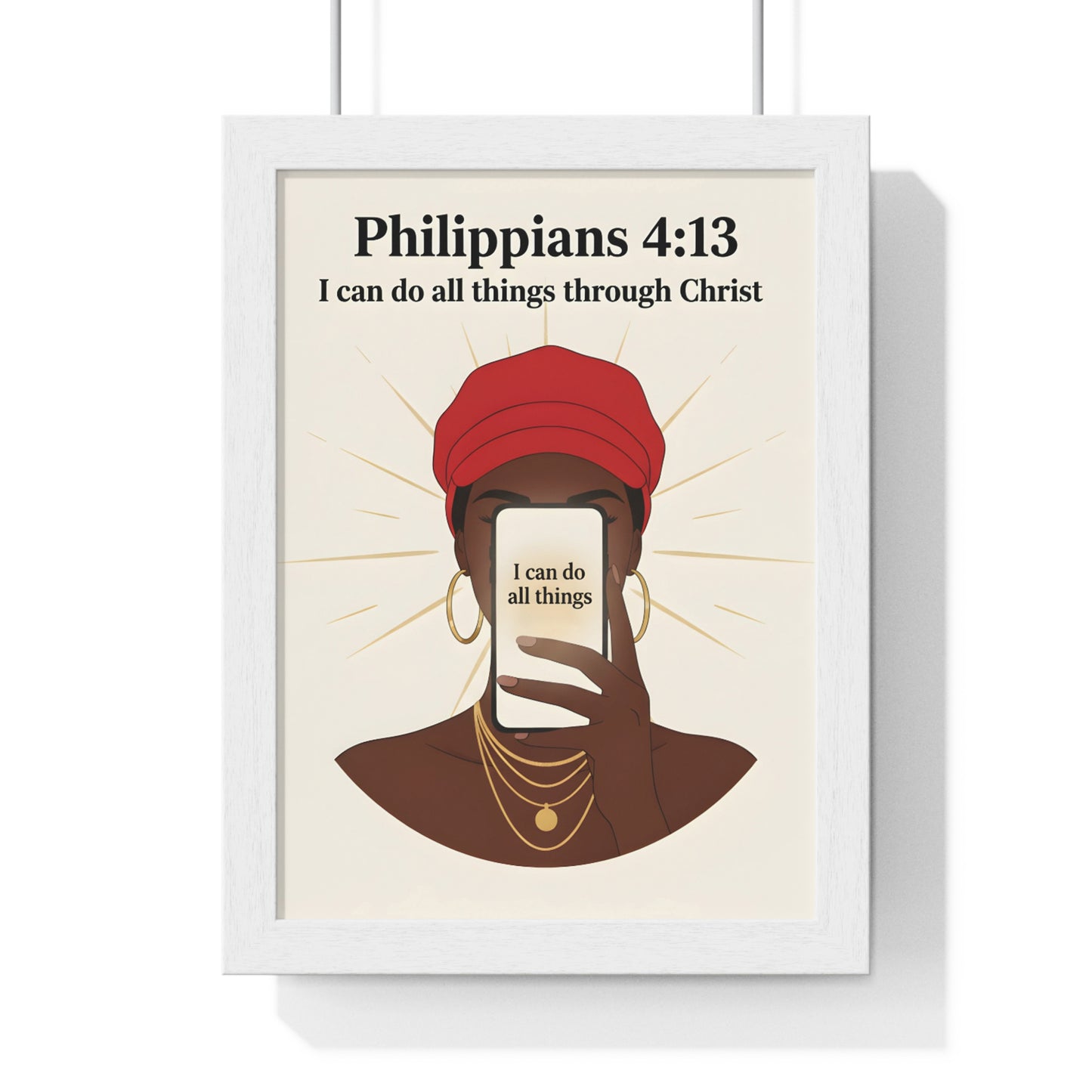 Inspirational Vertical Framed Poster
