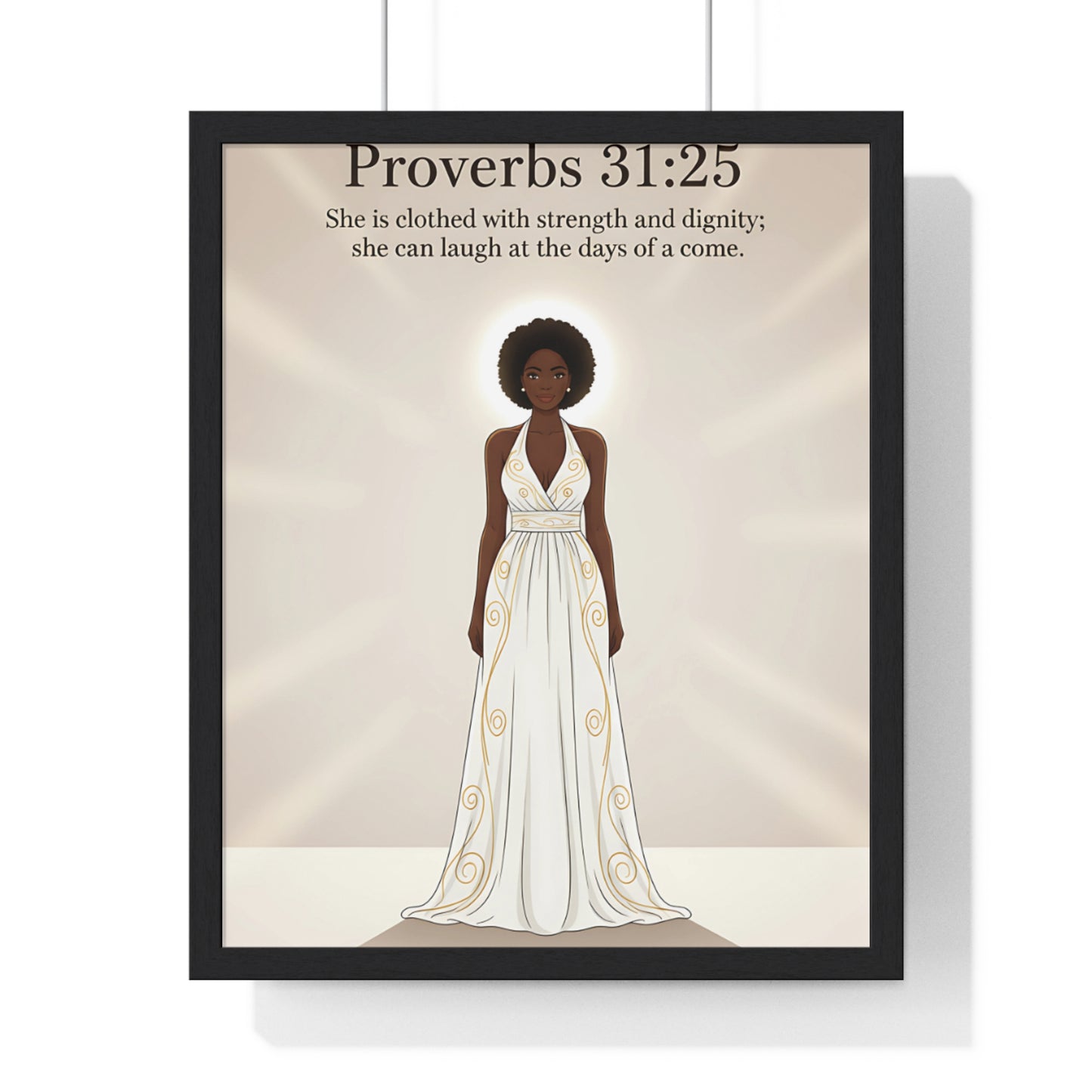 Proverbs 31:25 Art Print