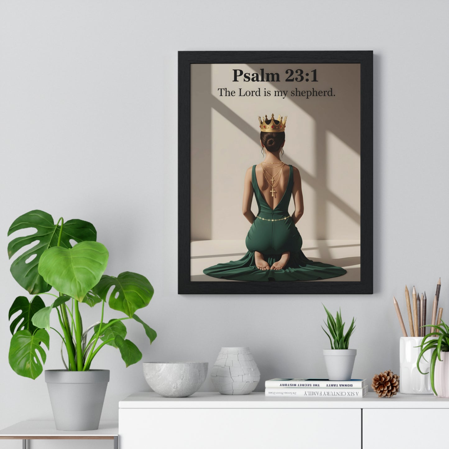 Regal Psalm 23:1 Framed Poster