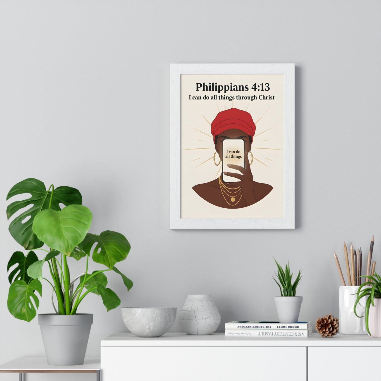 Inspirational Vertical Framed Poster