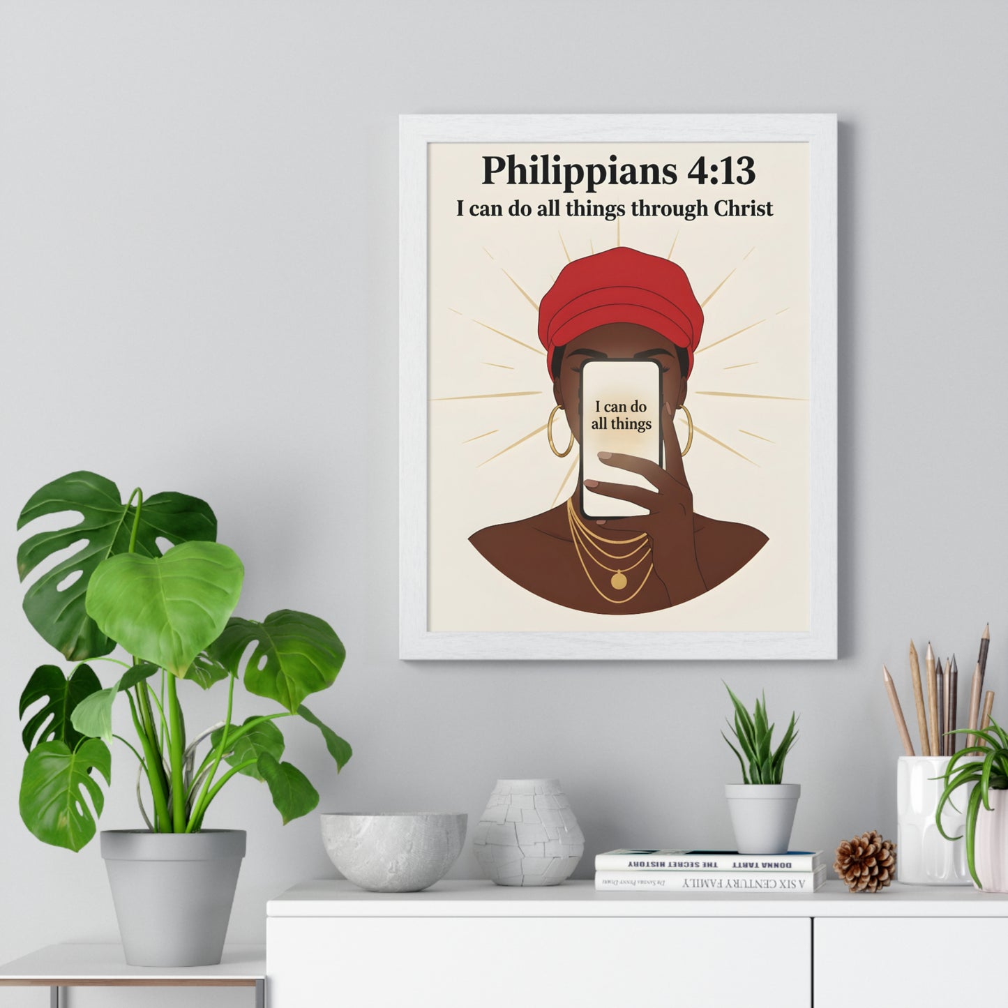 Inspirational Vertical Framed Poster