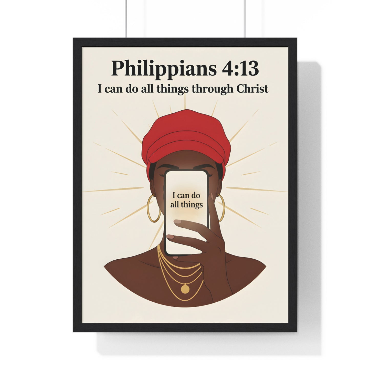 Inspirational Vertical Framed Poster