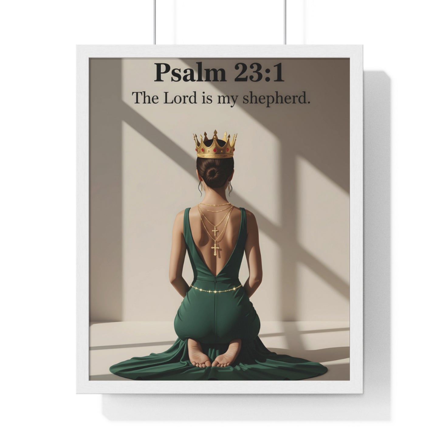 Regal Psalm 23:1 Framed Poster