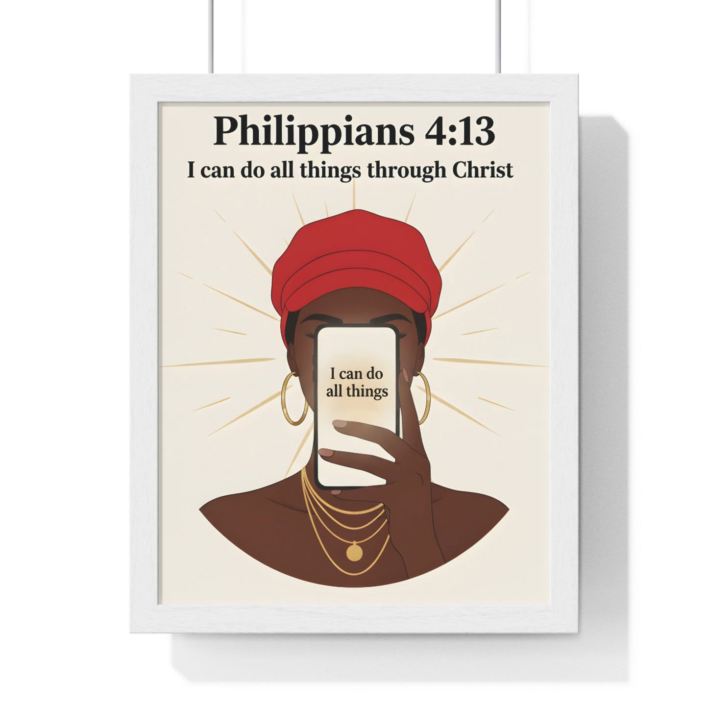 Inspirational Vertical Framed Poster