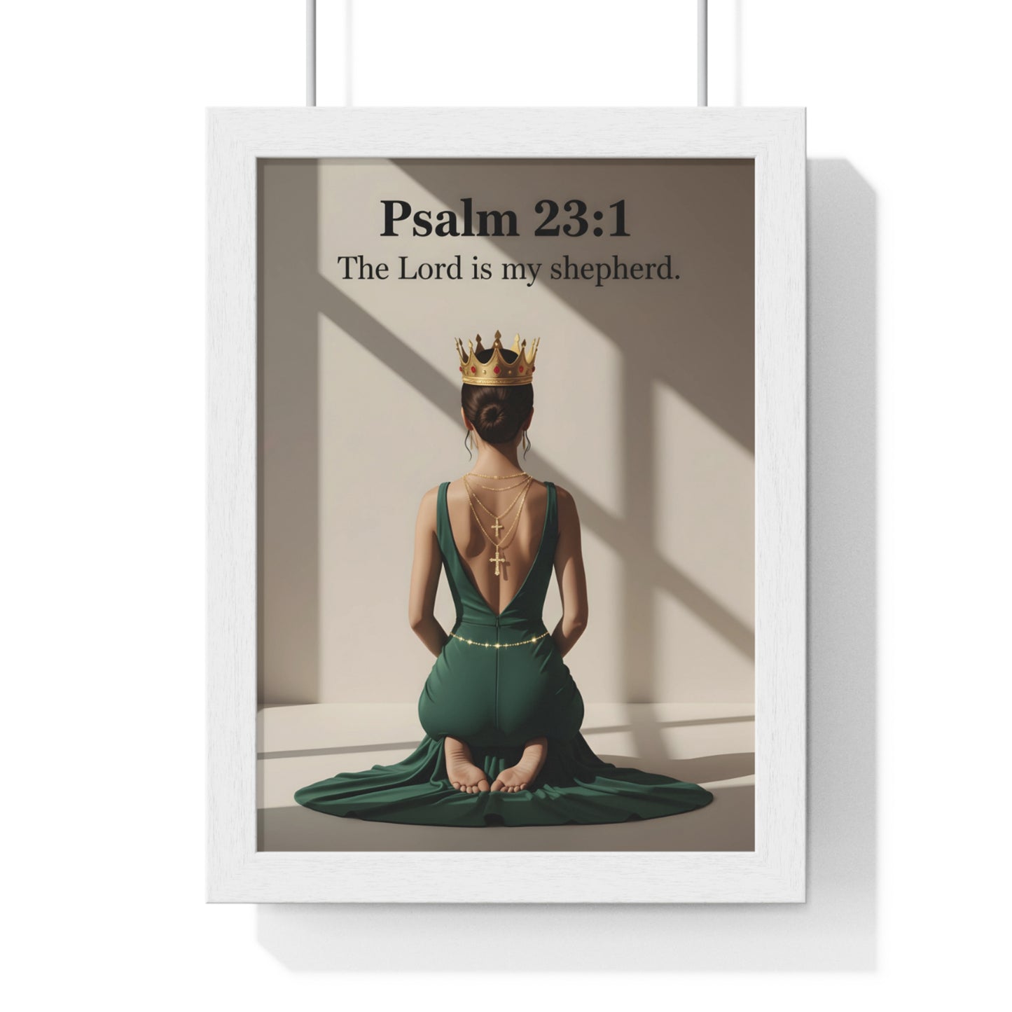 Regal Psalm 23:1 Framed Poster