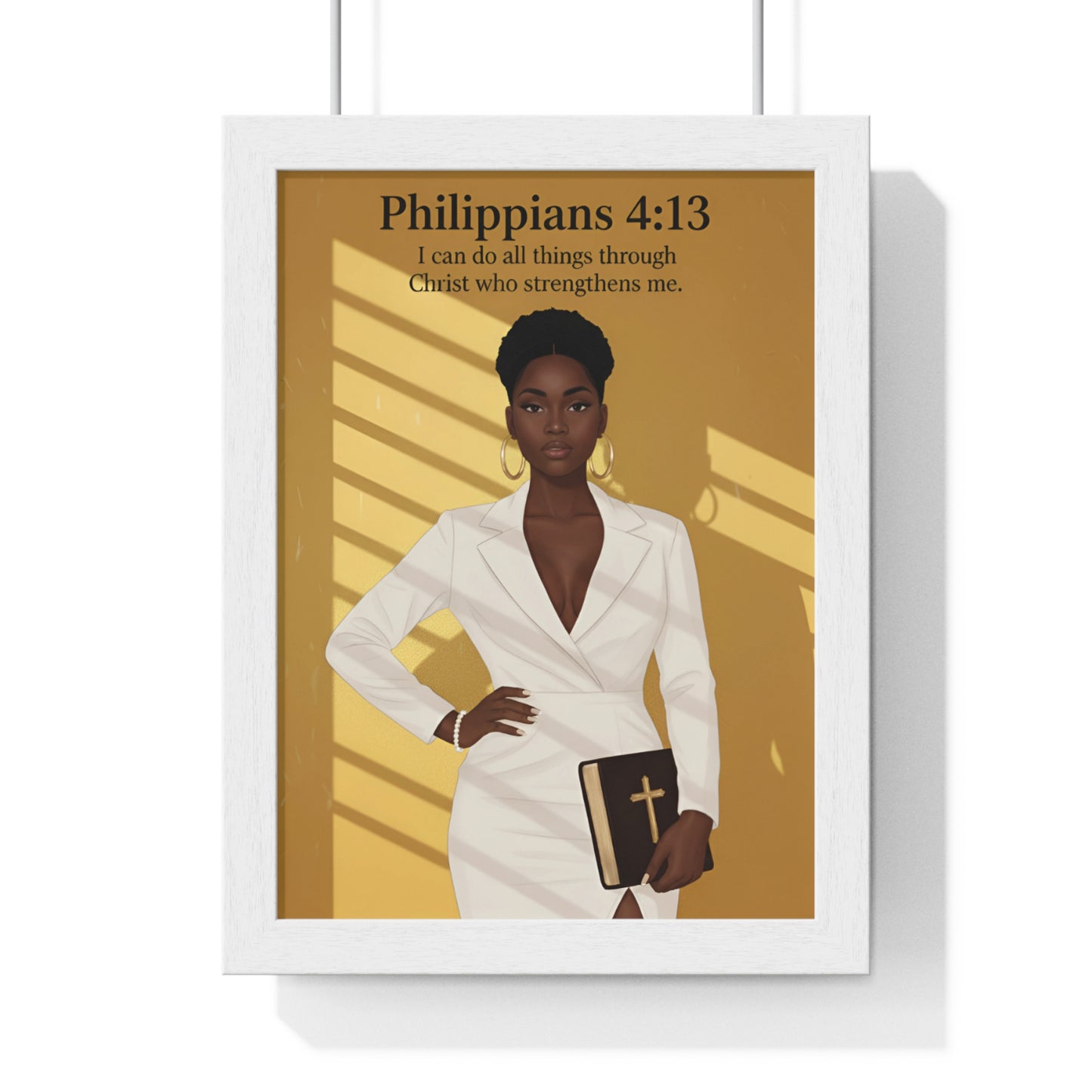 Faith-Inspired Vertical Framed Poster