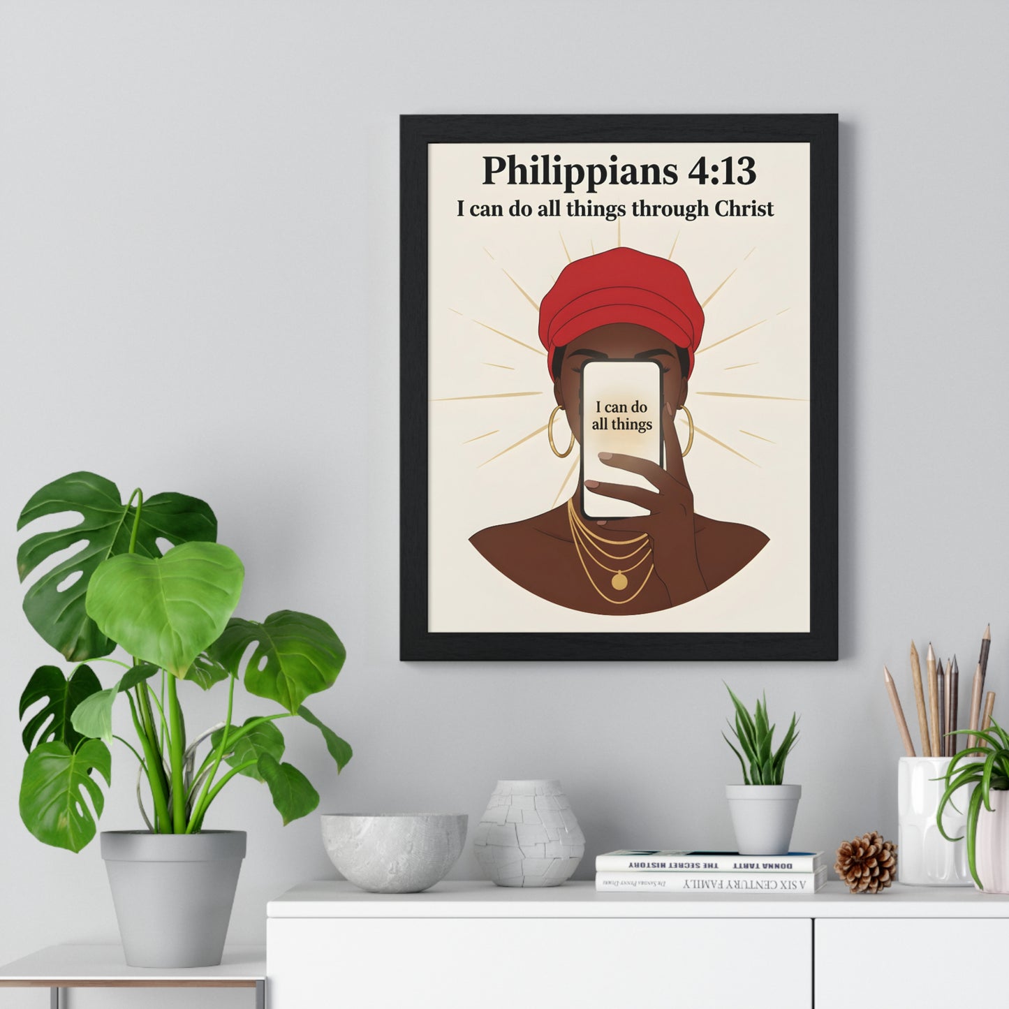 Inspirational Vertical Framed Poster