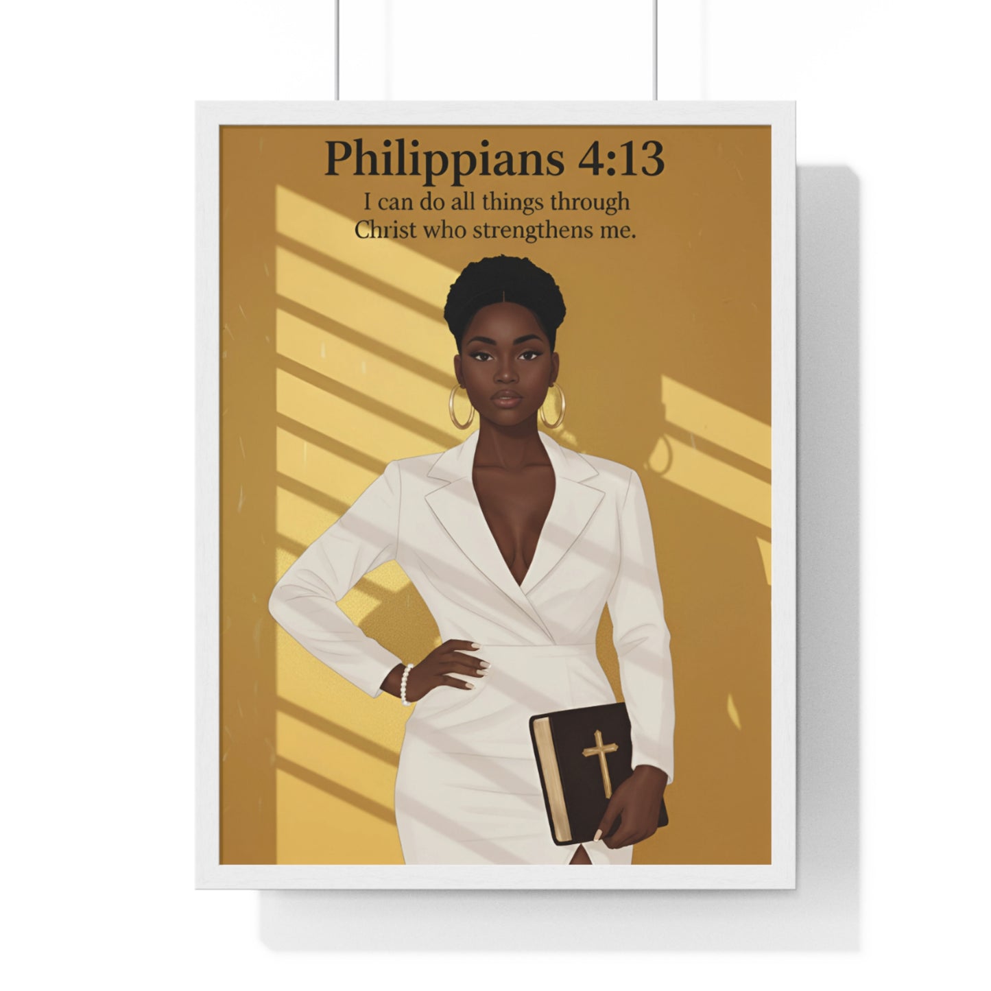Faith-Inspired Vertical Framed Poster