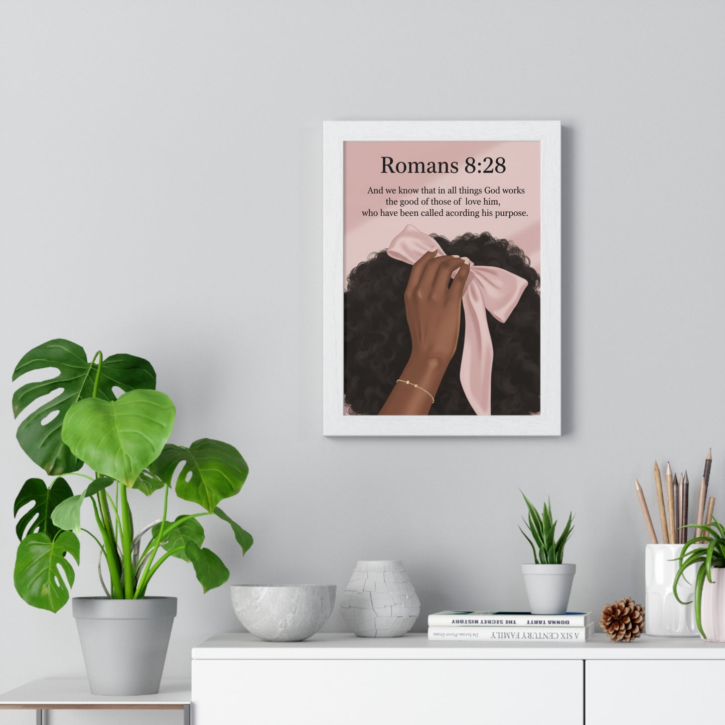 Christian Decor, Home Office Decor, Gift for Women