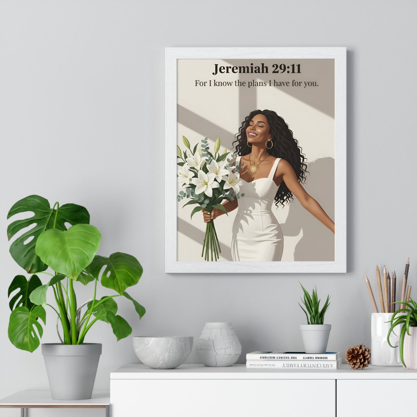 Inspirational Vertical Framed