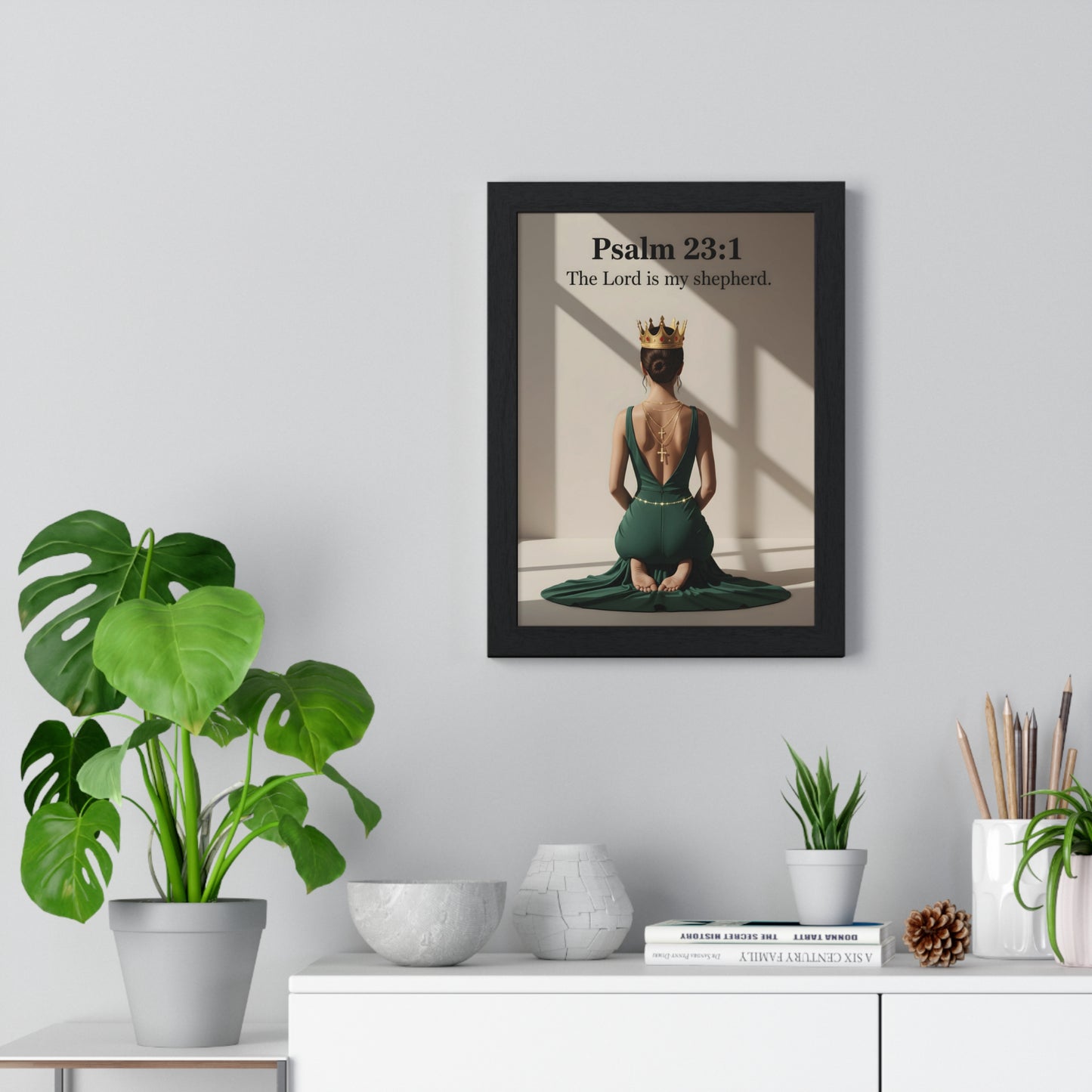 Regal Psalm 23:1 Framed Poster