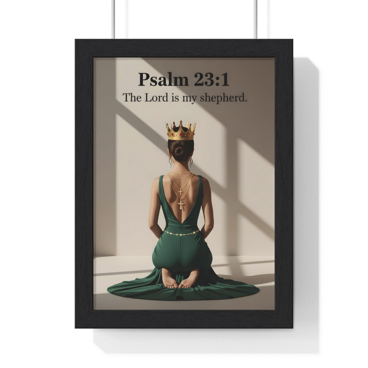 Regal Psalm 23:1 Framed Poster