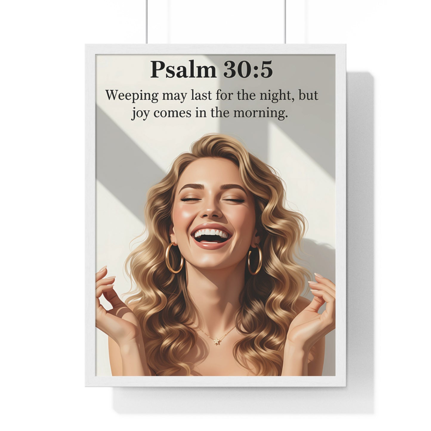 Psalm 30:5 Quote, Wall Art