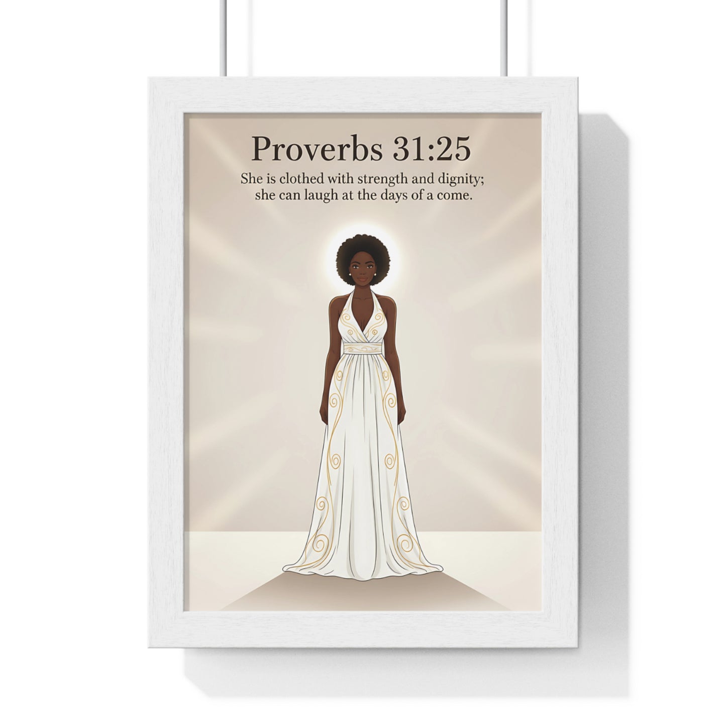 Proverbs 31:25 Art Print