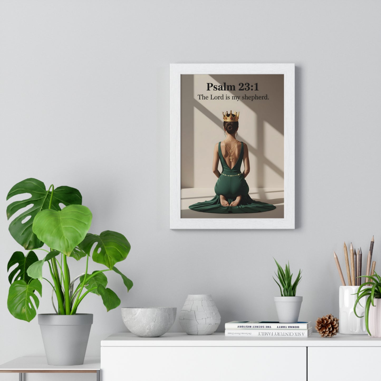 Regal Psalm 23:1 Framed Poster