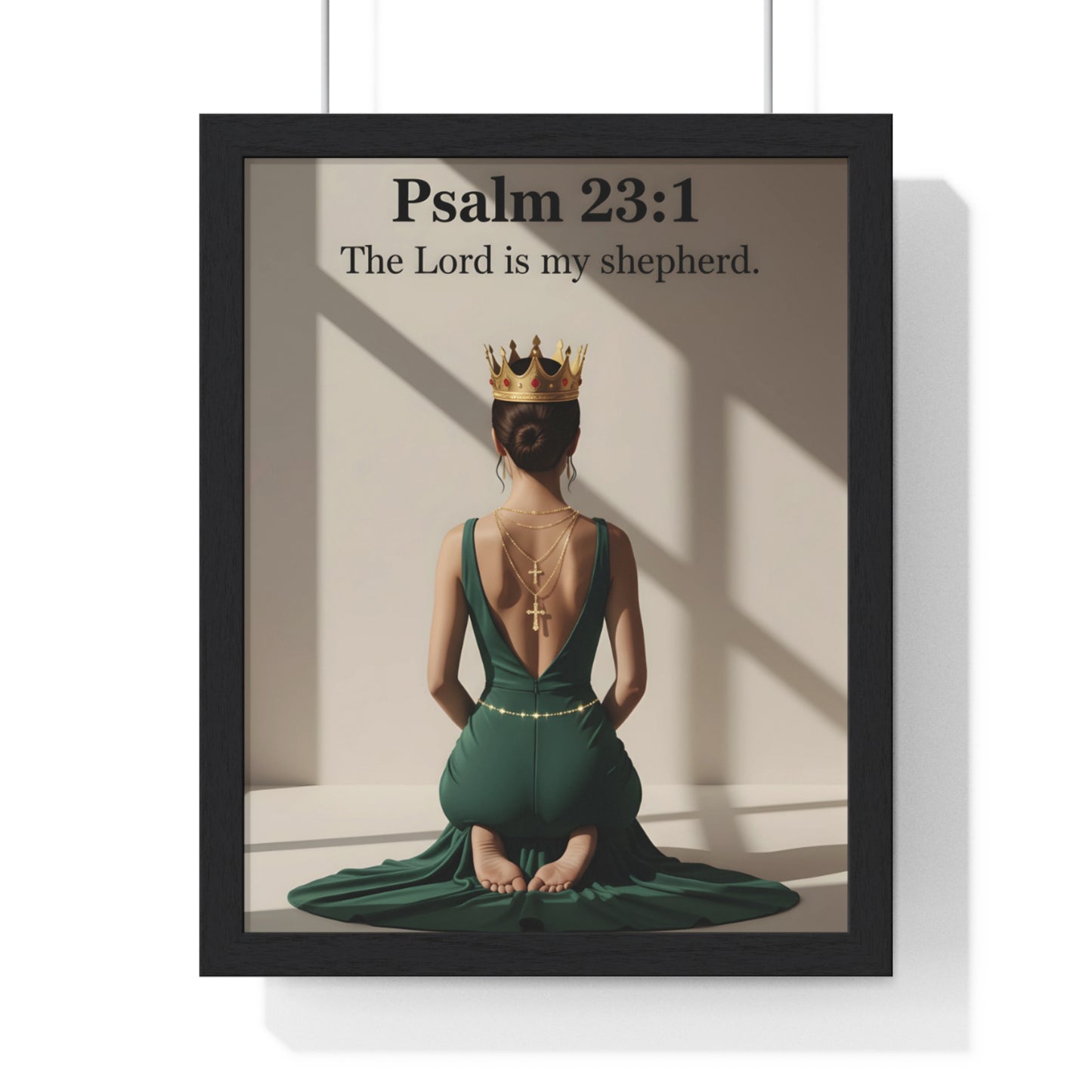 Regal Psalm 23:1 Framed Poster