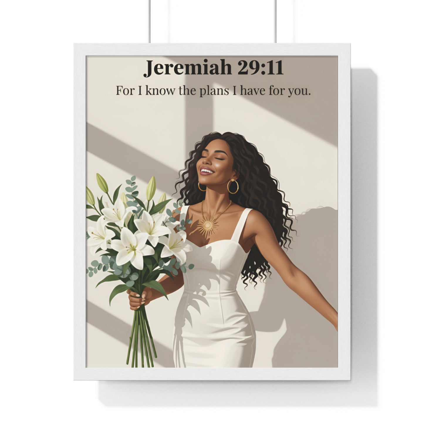 Inspirational Vertical Framed