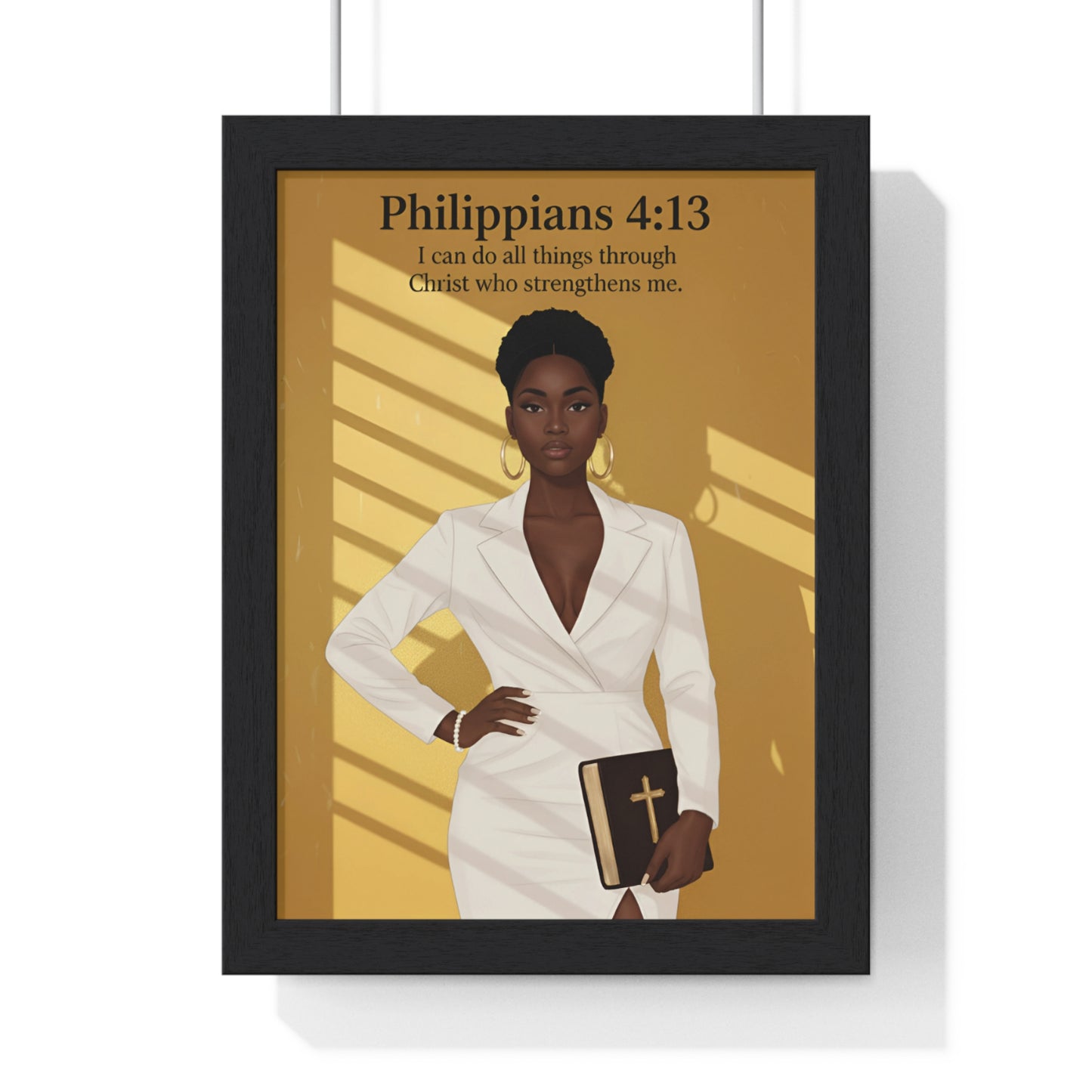Faith-Inspired Vertical Framed Poster