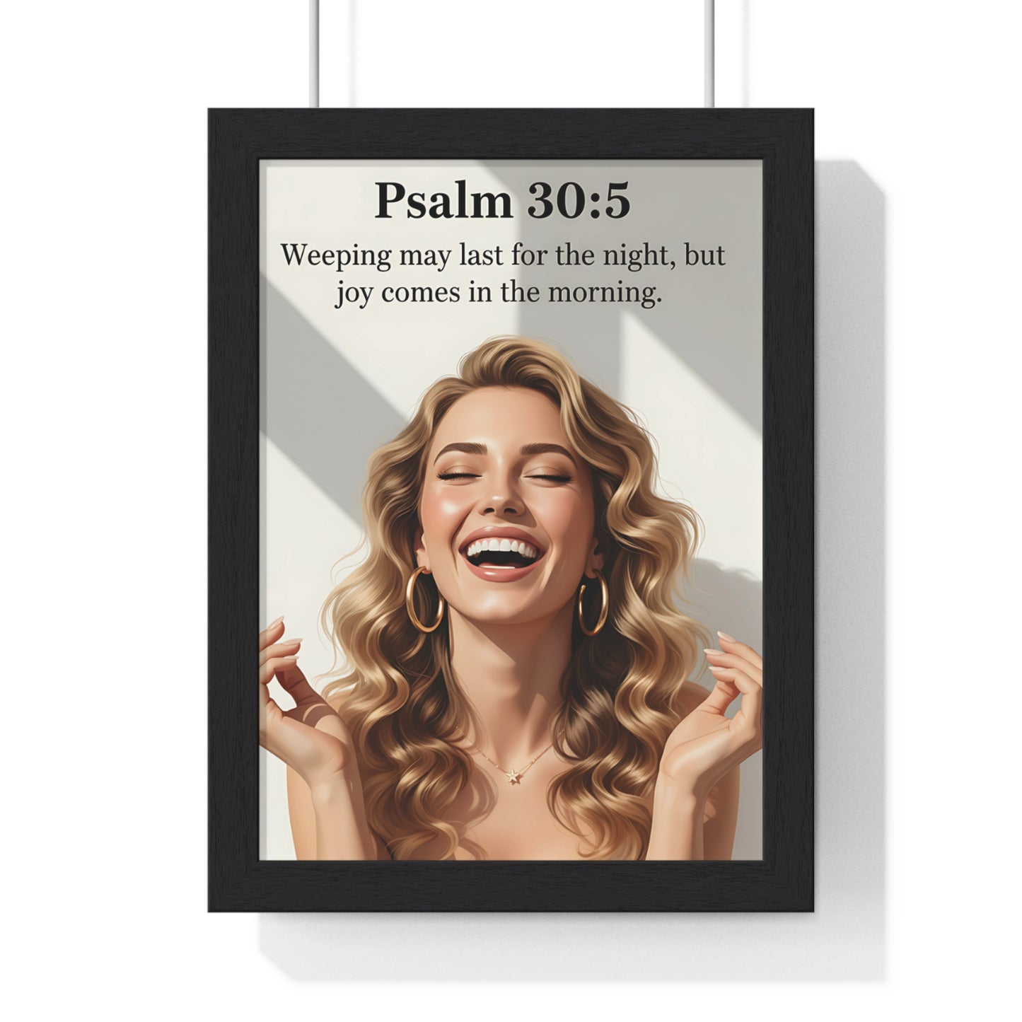 Psalm 30:5 Quote, Wall Art