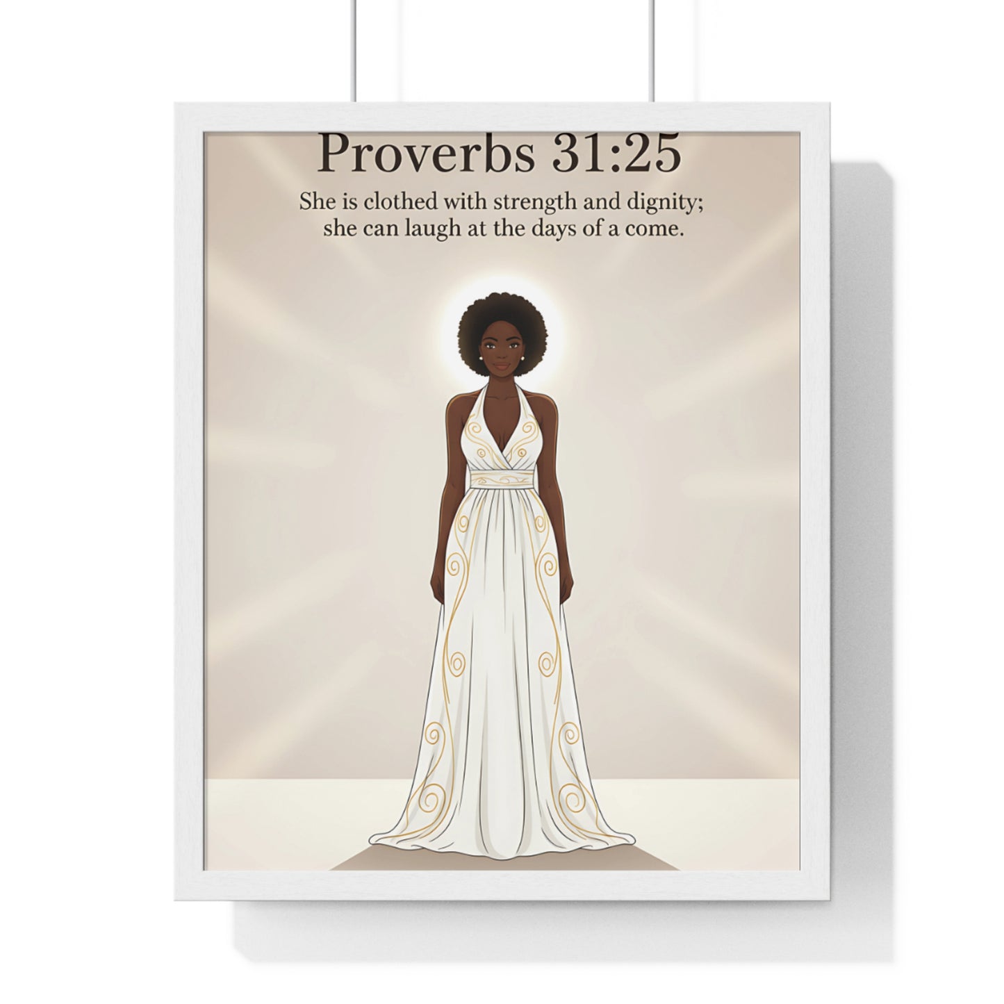 Proverbs 31:25 Art Print