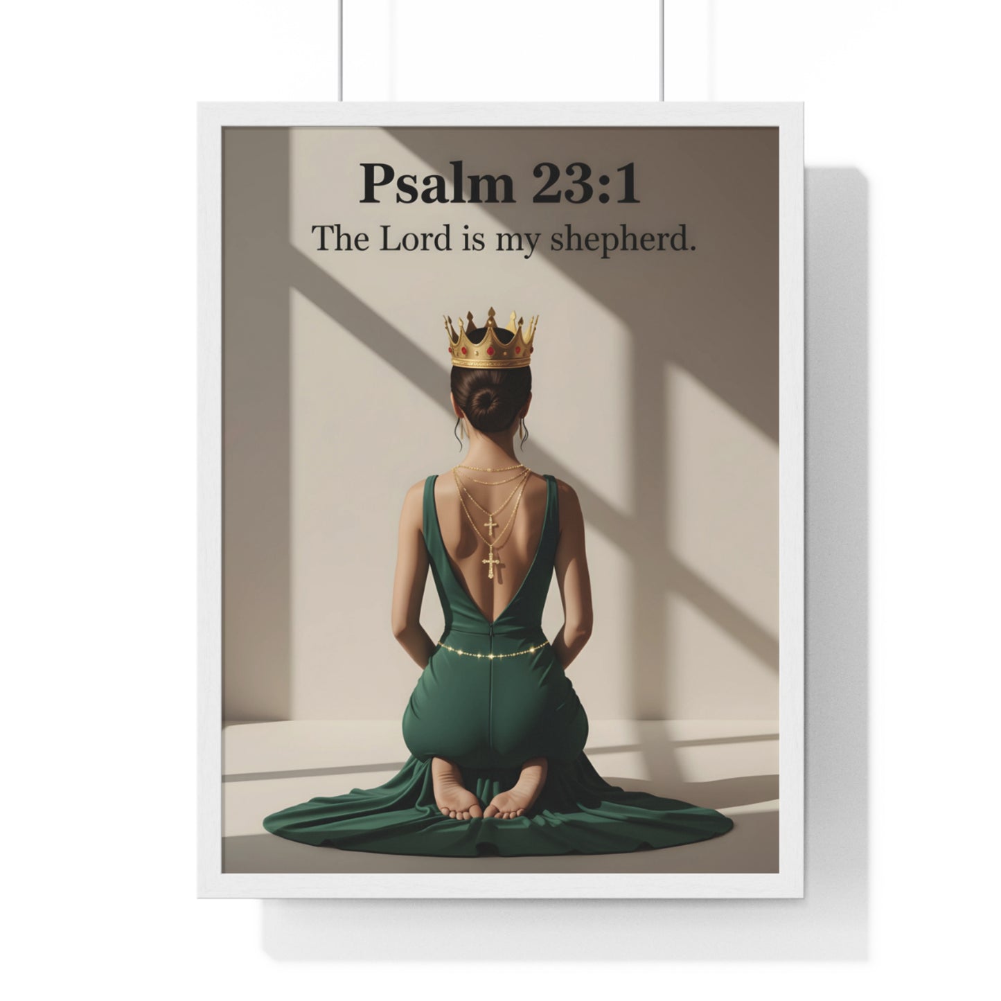 Regal Psalm 23:1 Framed Poster