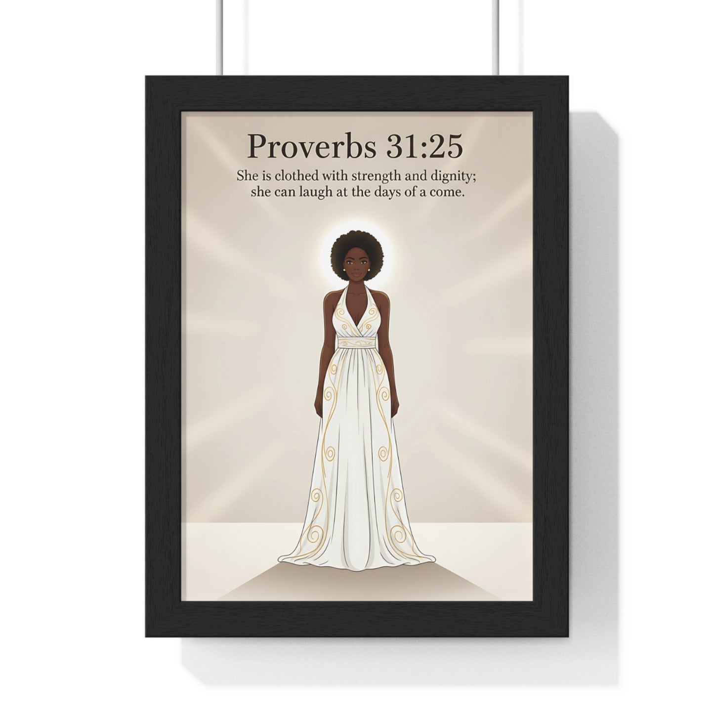 Proverbs 31:25 Art Print