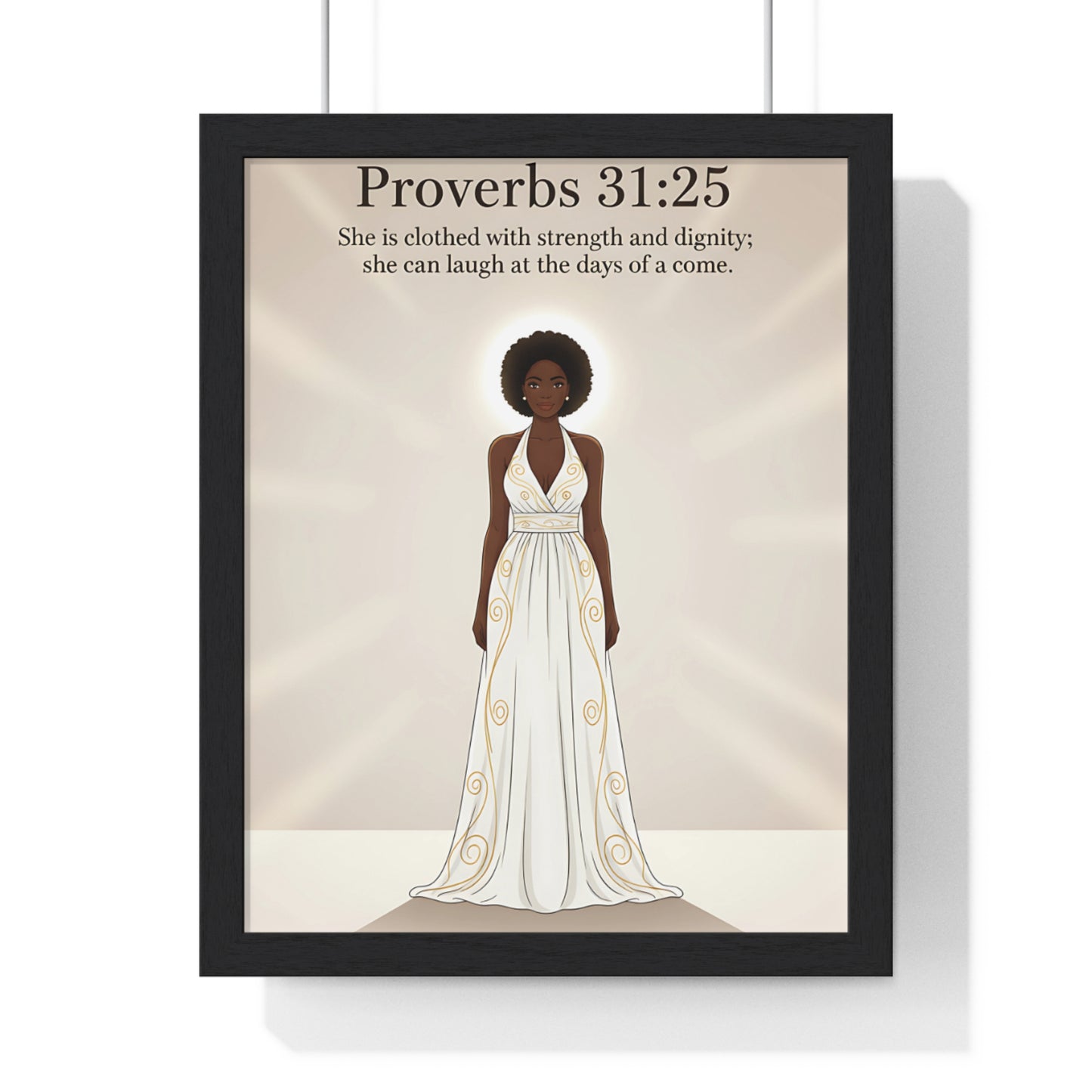 Proverbs 31:25 Art Print