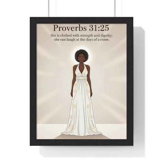 Proverbs 31:25 Art Print