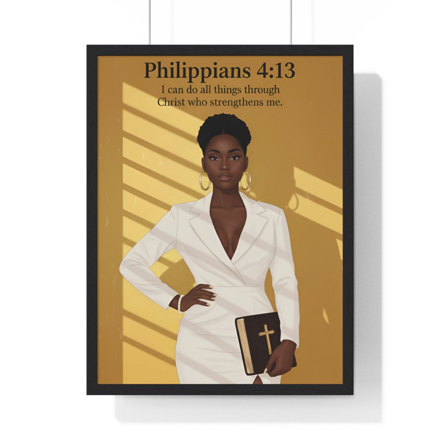 Faith-Inspired Vertical Framed Poster