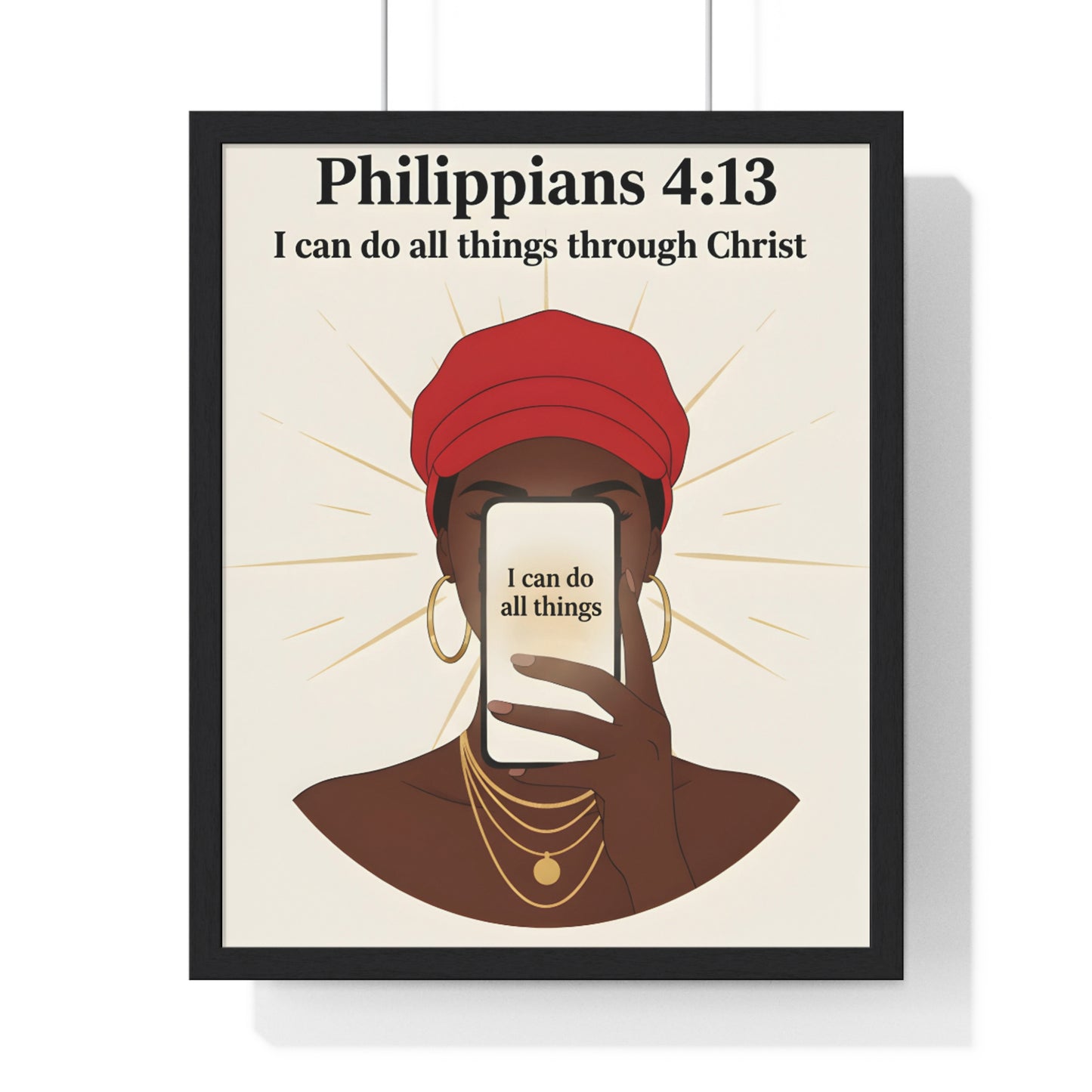 Inspirational Vertical Framed Poster