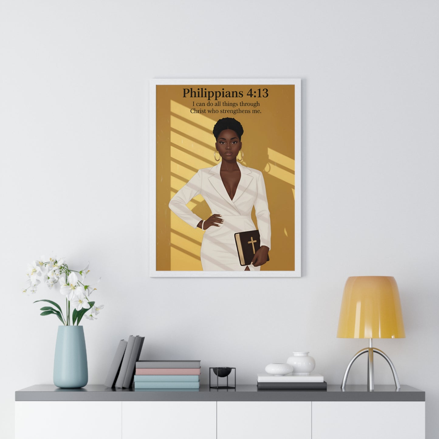 Faith-Inspired Vertical Framed Poster