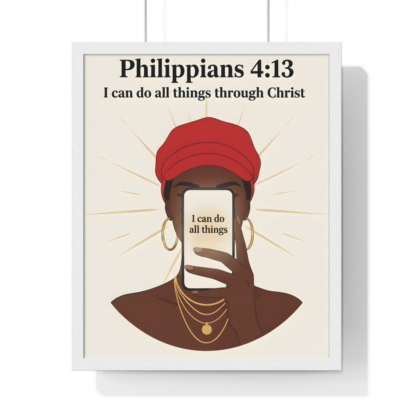 Inspirational Vertical Framed Poster