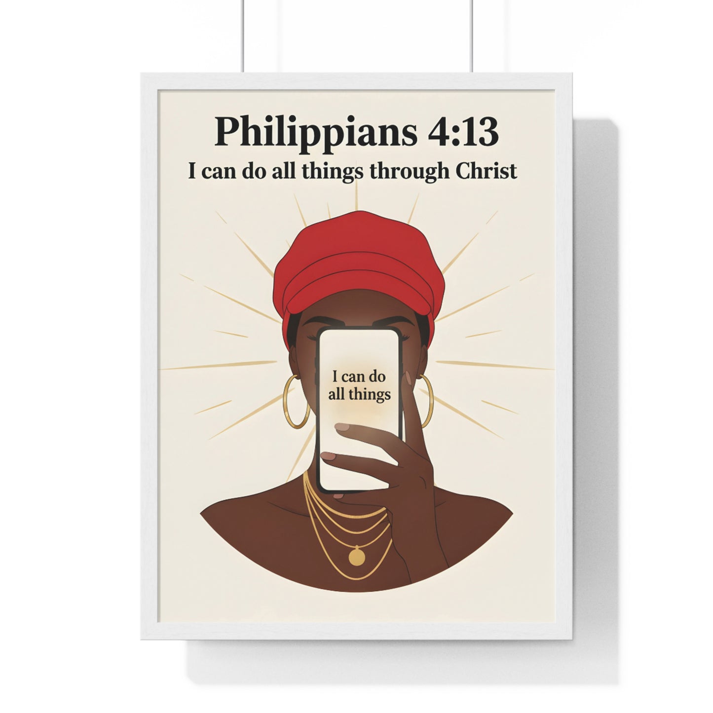 Inspirational Vertical Framed Poster