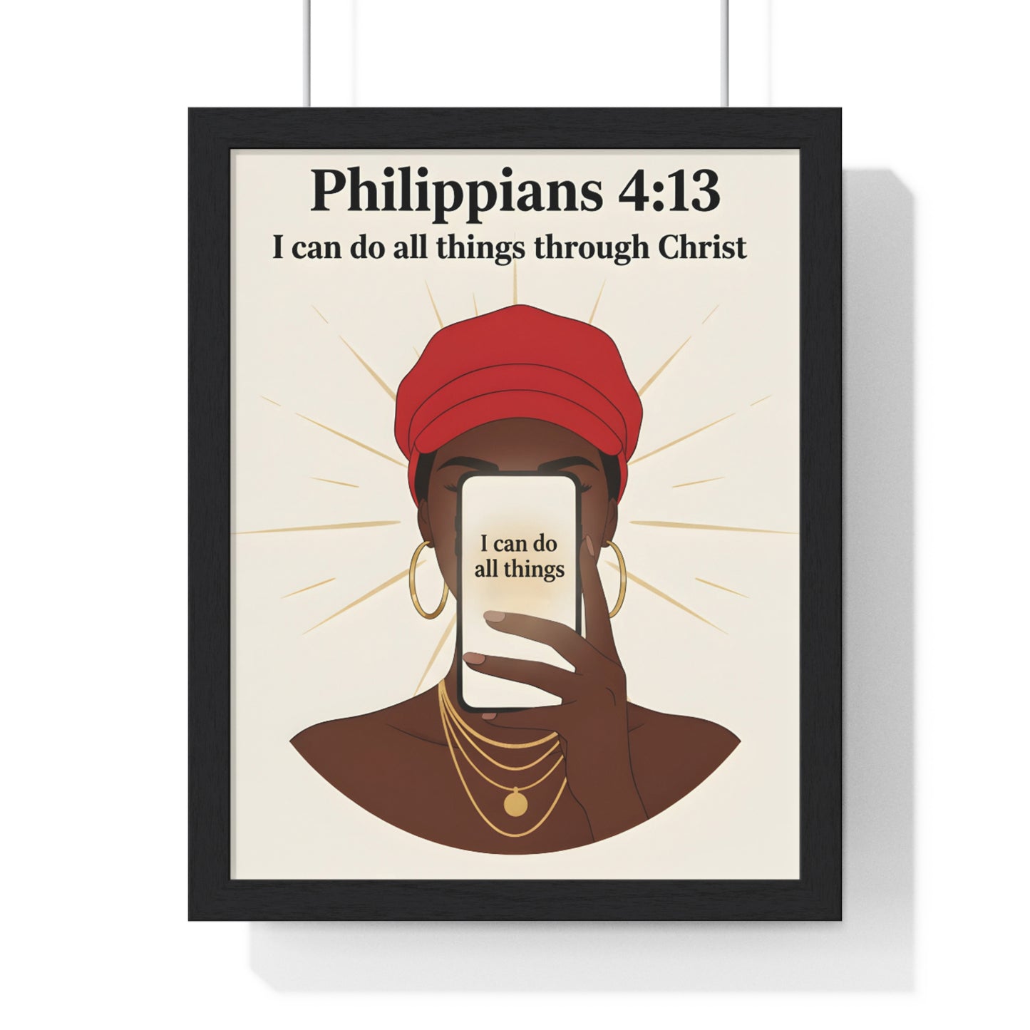Inspirational Vertical Framed Poster
