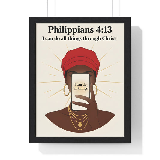 Inspirational Vertical Framed Poster