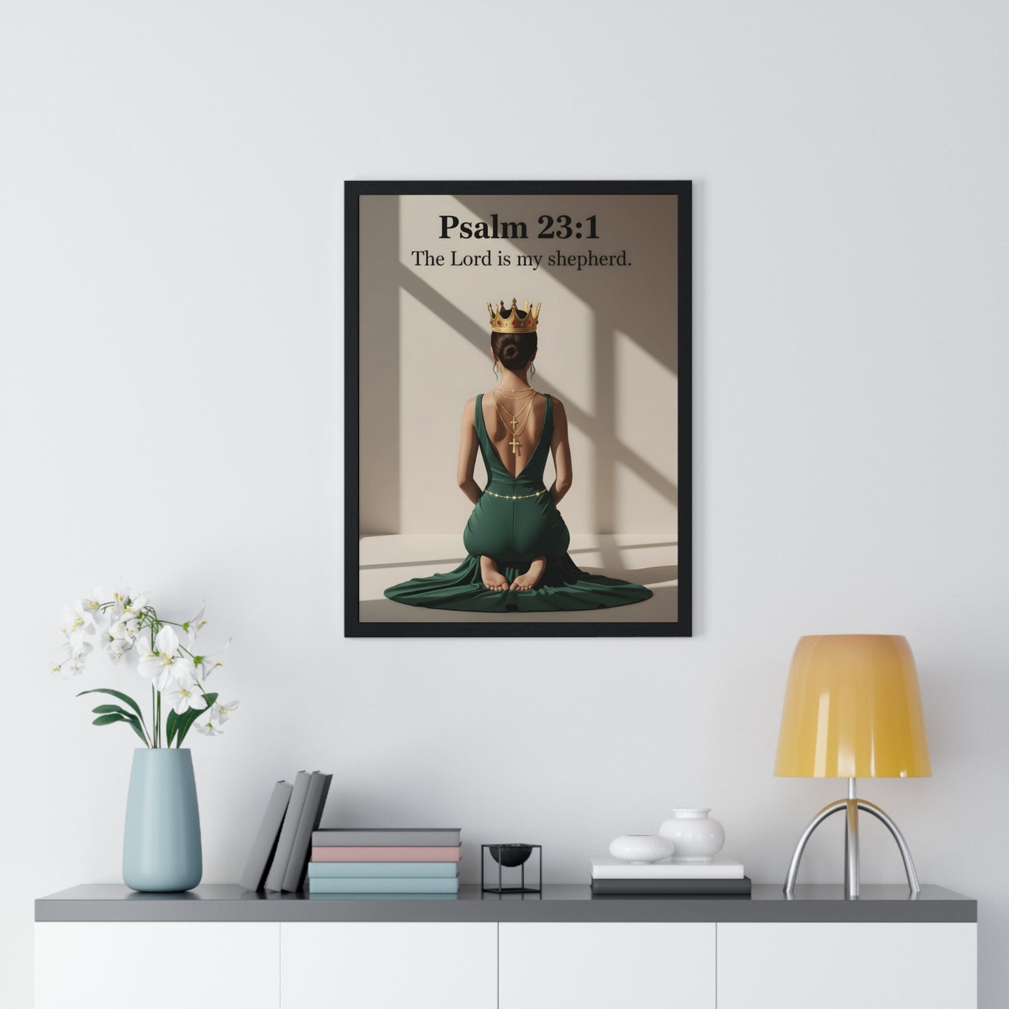 Regal Psalm 23:1 Framed Poster