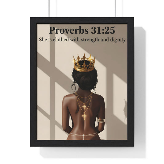 Empowering Wall Art, Proverbs 31:25