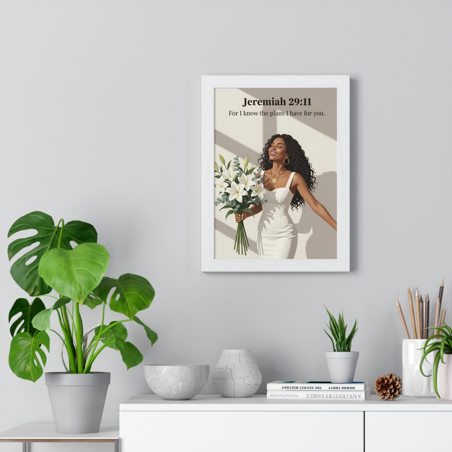 Inspirational Vertical Framed
