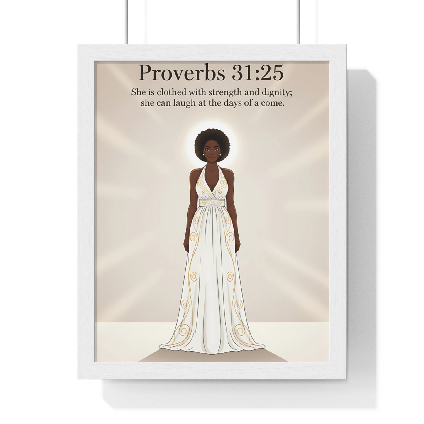 Proverbs 31:25 Art Print