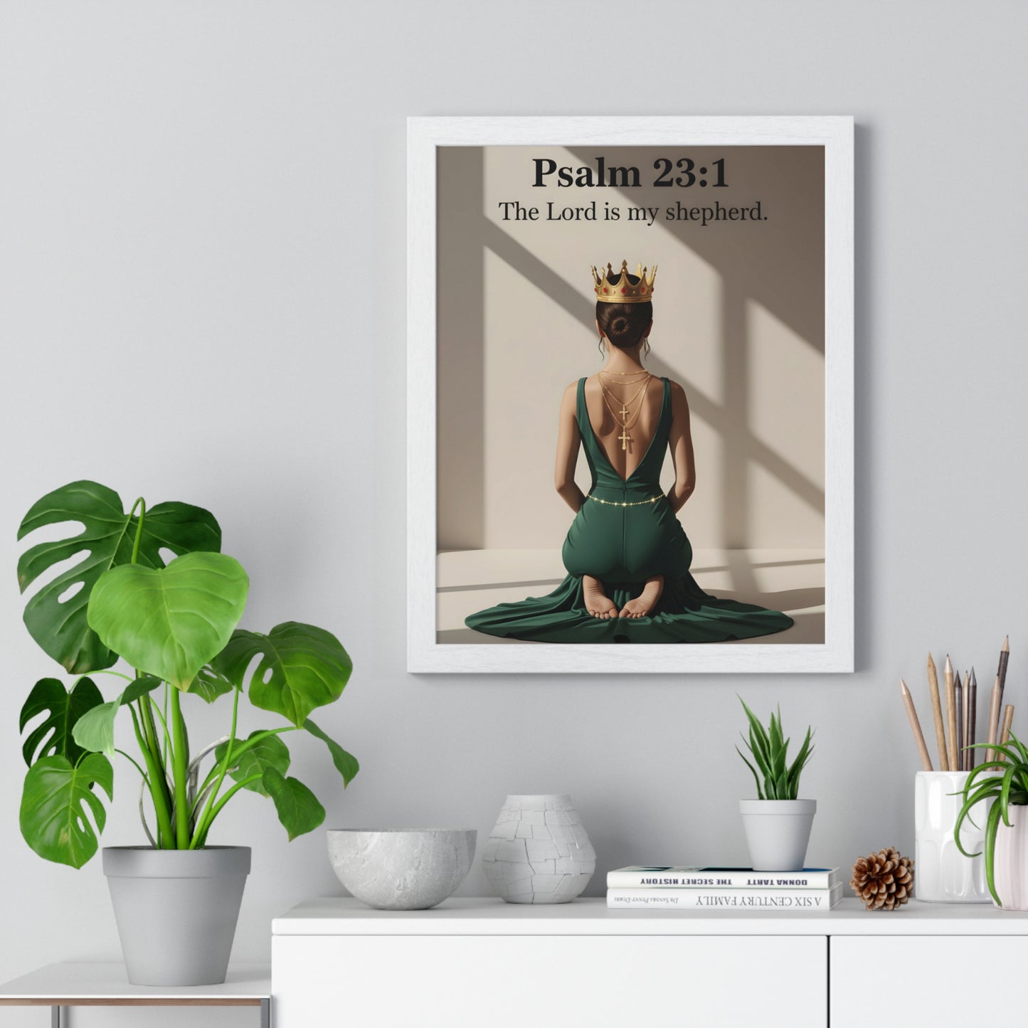 Regal Psalm 23:1 Framed Poster