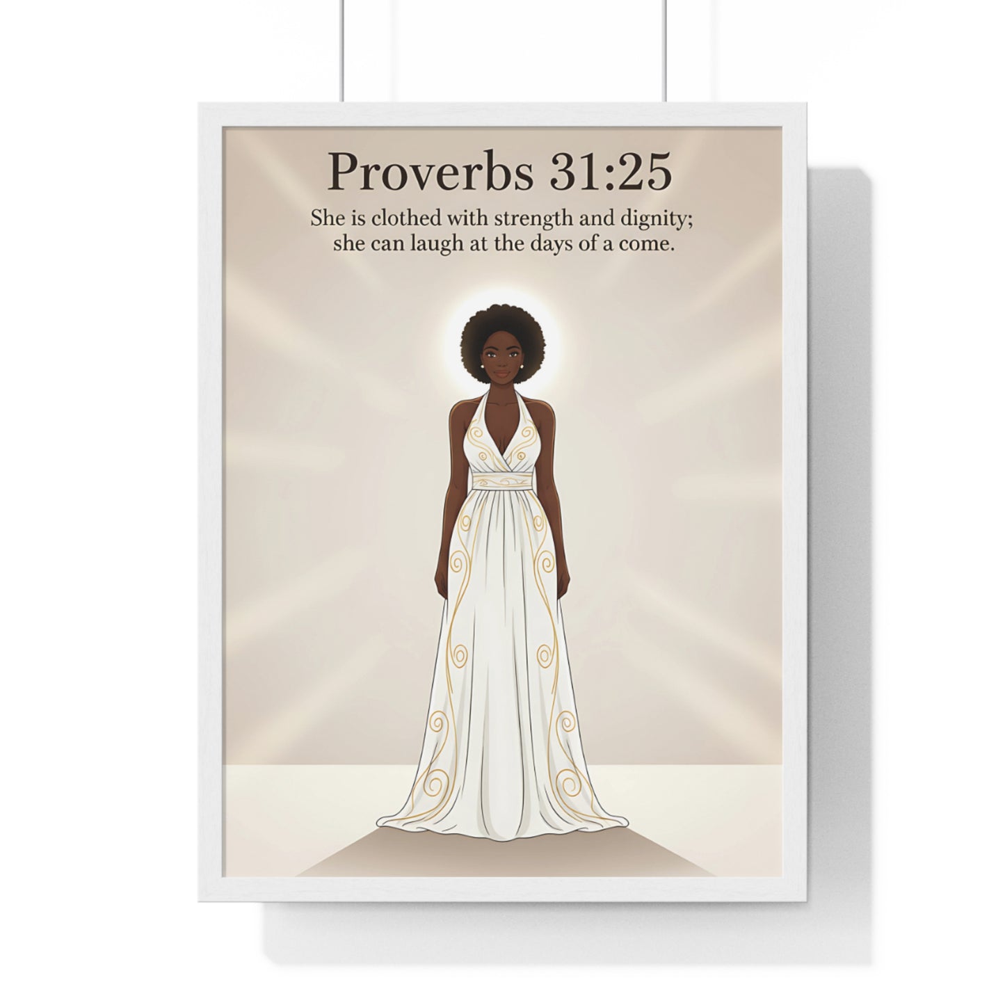 Proverbs 31:25 Art Print